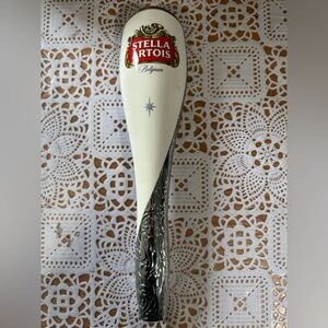 Stella Artois White and Black tap handle